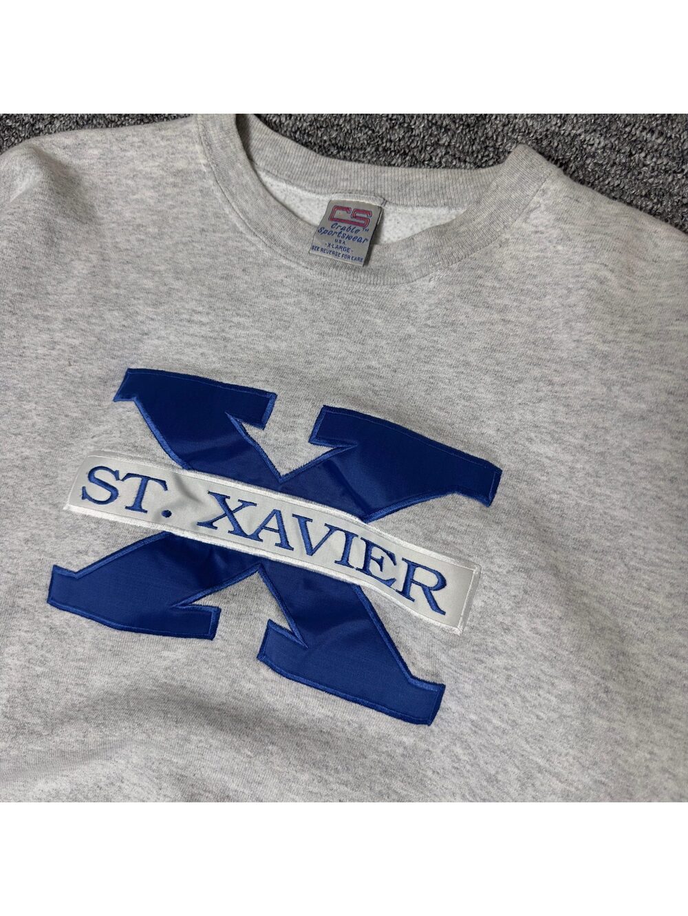 Crable Sportswear St. Xavier Crewneck Sweatshirt Gray XL